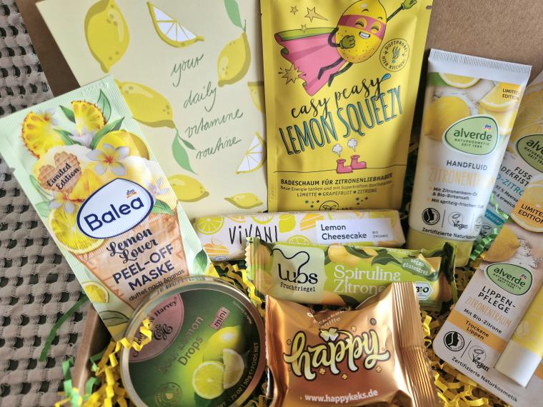 Wohlfühl Geschenkbox Zitronentraum für Frauen und Männer,